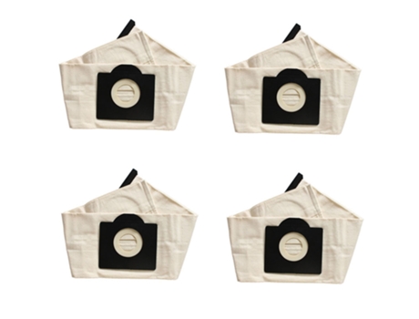 Bolsa de recolección de polvo lavable de 4 piezas para bolsas de aspiradora Karcher A2204 Wd3200 Wd3300