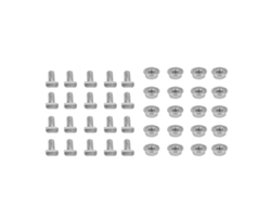 Juego de 20 tornillos y tuercas M6 de acero inoxidable 304 para horno