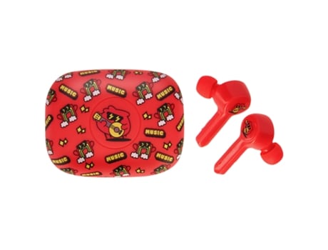 Auriculares True Wireless AVIZAR TWSJELMONSRD (Bluetooth - Rojo)