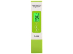 C-100 5 en 1 salinidad Tds Ec probador de agua de mar Detector de calidad del agua multifuncional pluma de prueba con llave trasera A44