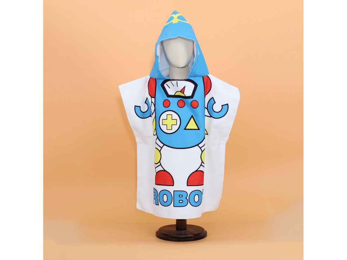 Rebe-toalha De Banho Para Bebê Com Capuz Fofo Macia Absorvente Secagem Rápida Algodão Unissex Meninos Astronauta 60x120cm