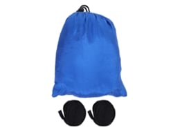Hamaca Doble Portátil Para Acampar Y Viajes, Con Correa Para Árbol (azul) Para Diferentes Aplicações E Usos