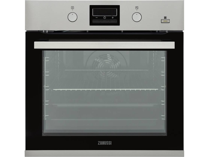 Zanussi Horno Zop67922xu 60cm clase con limpieza 9 funciones uniforme ventilador xxl reloj mandos temporizador antihuellas bandeja inox 72 75 59.4