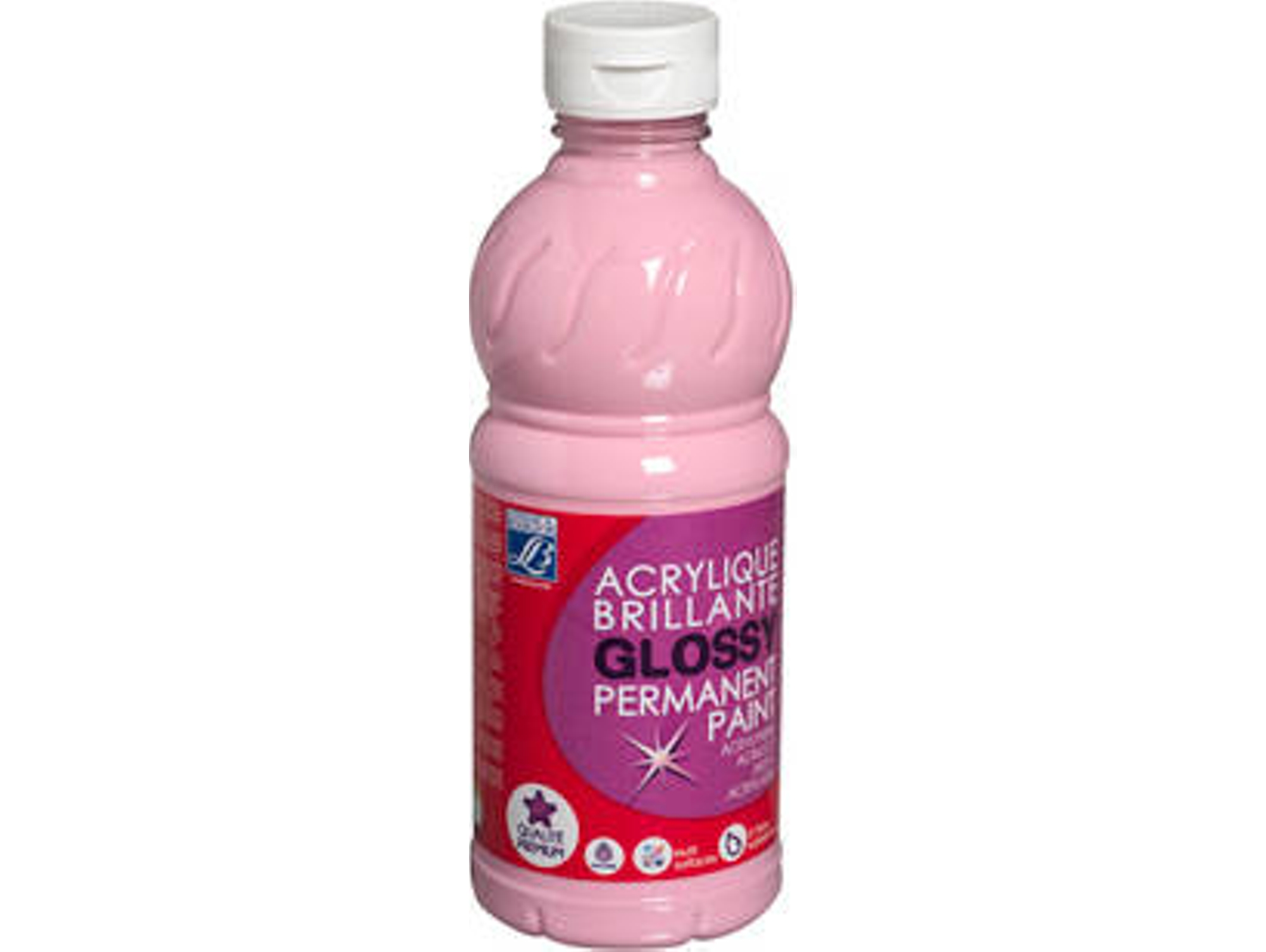Tinta Acrílica LEFRANC&BOURGEOIS ED Color Brillante 0,5L Rosa Claro