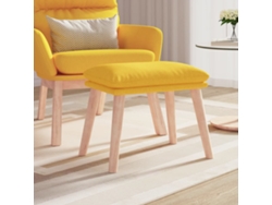 Reposapies VIDAXL Amarillo Tela (45x29.5x39 cm )