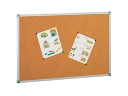Tablero de Corcho Faibo Aluminio (90 x 120 cm)