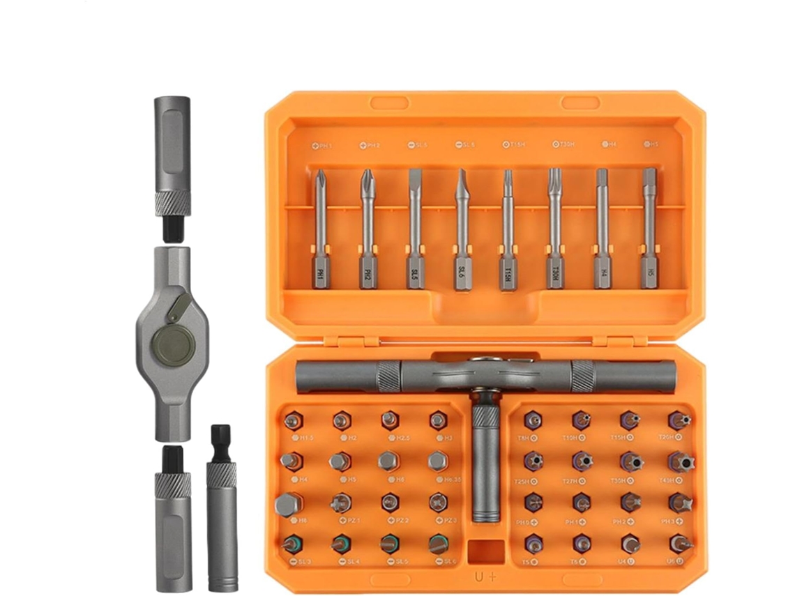 Kit De Destornilladores Magnéticos, De Ordenador, Juego De Precisión 42 En 1, Llave Allen De Carraca