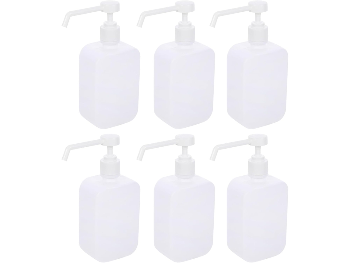 Botellas Vacías De 500 Ml Con Pulverizador Manual, Fáciles De Usar Y Transportar, Paquete De 6 Unidades En Abs.