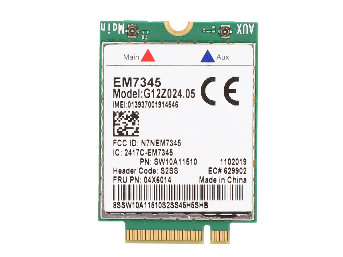 Tarjeta De Red Inalámbrica Wwan 4g Lte Em7345 04x6014 Para Módulo 4g Thinkpad X250 X1c W550 T450 X240