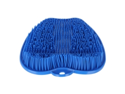 Cepillo De Pies Antideslizante De Silicona Suave Para El Baño Con Ventosa Para Limpieza Y Masaje - Azul