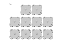 Fechos Magnéticos De Metal Branco Brilhante Para Costura E Bolsas Diy