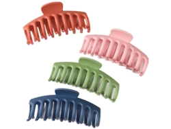 Vlrla-para Mulheres 4 Unidades Matte Banana Claw Cabelo Clips