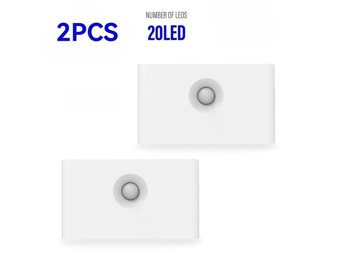 Luz nocturna LED de inducción inalámbrica con sensor corporal y carga USB para dormitorio Aeuzwr