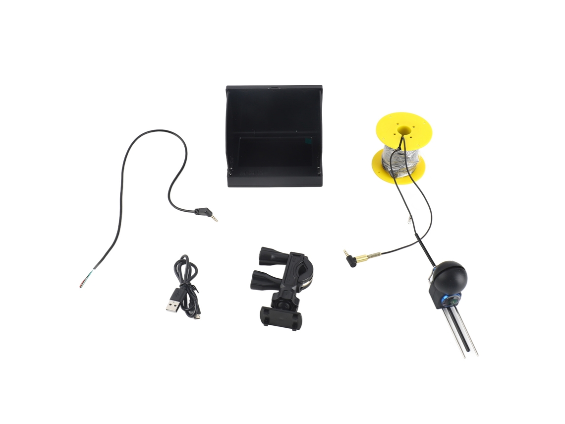 Kit de cámara subacuática para pesca Danu con monitor LCD de 4,3 pulgadas, resistente al agua a gran profundidad (IP67), para uso en mar, hielo, lago y embarcaciones.