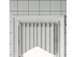 Barras de cortina (2 unidades, 60 x 105 cm, aluminio, blanco y plateado, DKD HOME DECOR)