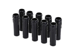 Omni-10 Fundas De Plástico Vintage Para Gotas De Velas 30x100mm Para Lámparas Colgantes, Candelabros Y Luminarias De Pared Negro
