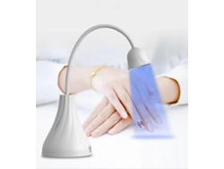 Led Uv Nail Lamp, Mini Lotus Hands Free Light Rotatable Nail Dryer Quick Dry Nail Polish Curing Lamp Gooseneck Flash Cure Light GOKOCO