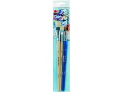 Conjunto de 4 Pinceles MARABU 018000202 (Multicolor - Pincel plano)