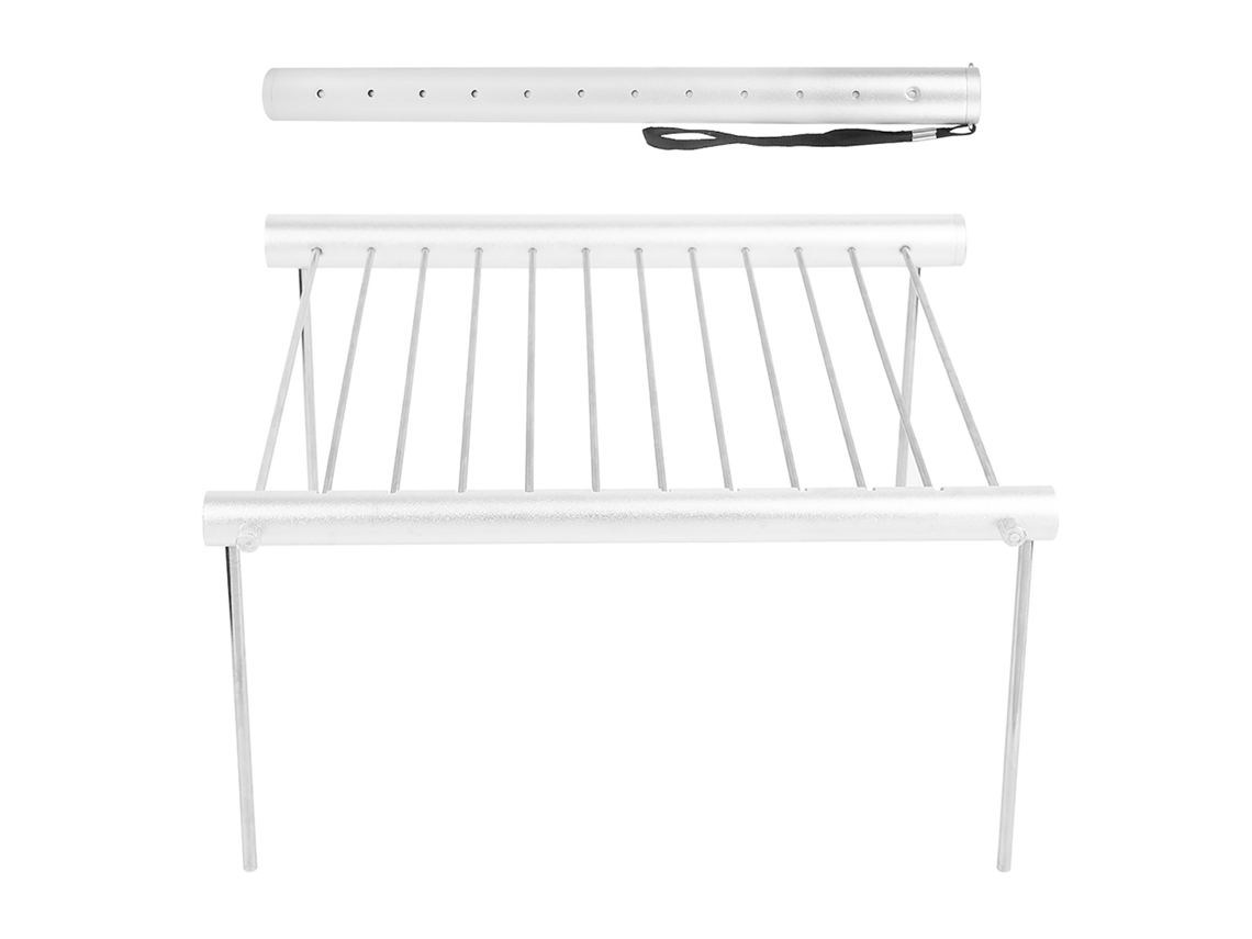 Parrilla portátil de acero inoxidable para acampar y hacer picnics