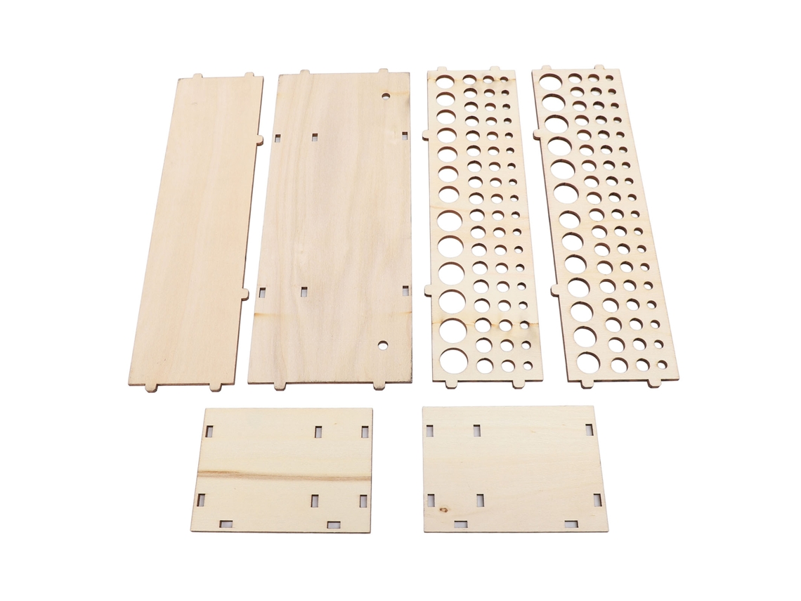 Soporte De Madera Para Pinceles De Artista Con 67 Orificios, Desmontable, Organizador Para Pinceles Y Herramientas De Arte.