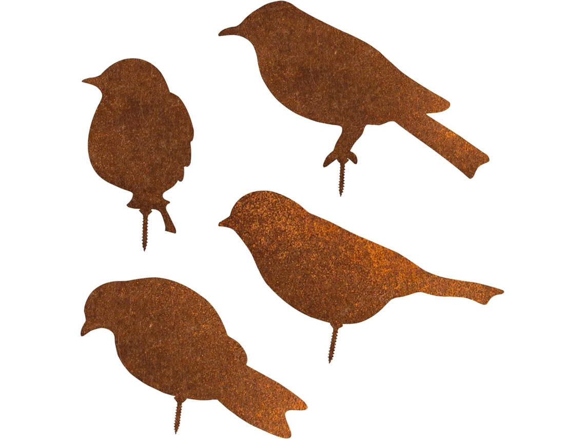 Decoración De Pájaros, Diseño Único, Adornos De Metal Personalizados Para Jardín, Estilo Rústico Campestre, Ideal Para Patios, Cercas, Caminos Y Árbol