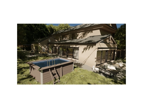 Piscina de Acero GRE Composite (466x326x124 cm)