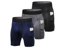 Pack De 3 Calzoncillos Deportivos Para Hombre Con Bolsillo Para Entrenamiento Activo.