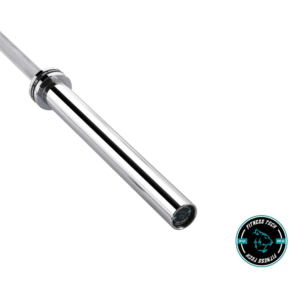 Barra Ol�mpica FITNESS TECH (220 cm x 50 mm - Acero - Gris)