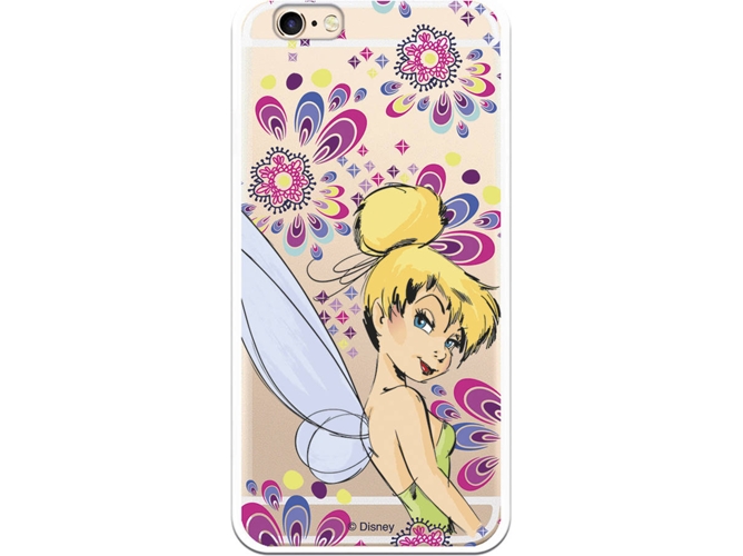 Carcasa iPhone 6, 6s DISNEY Campanilla Flores Multicolor