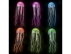 6 piezas de medusas artificiales decorativas para acuario Rosewell