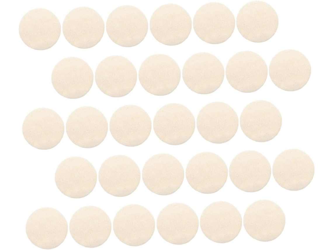 50pièces Disques Exfoliants Pour Visage Luffa Nytoyants Naturels Éliminer Les Peaux Mortes Hombres