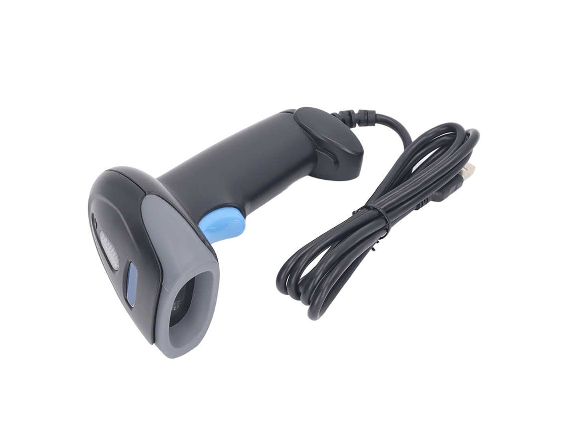 Lector de códigos de barras 1D/2D con detección automática, resistente a impactos IP54, para supermercados, almacenes y bibliotecas | Sin marca