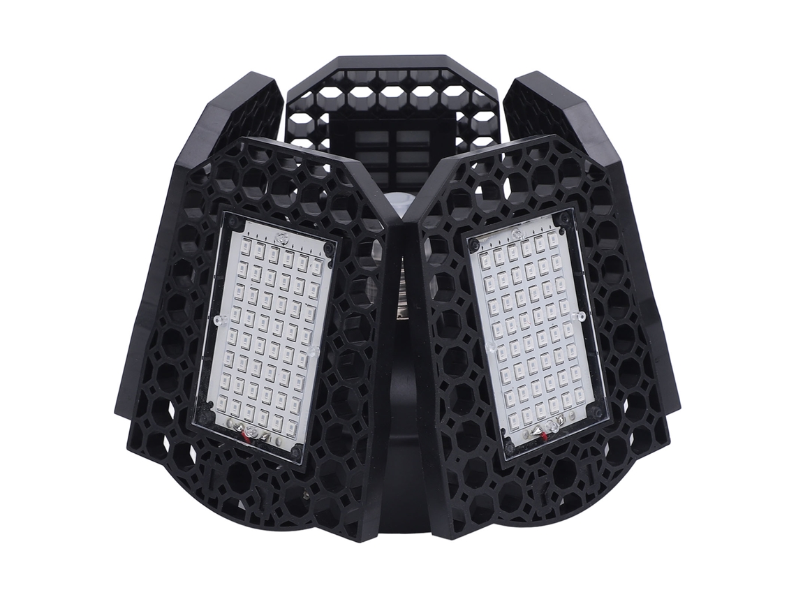 Lámpara Led De Cultivo Para Plantas De Interior E Invernaderos, Luz Roja Y Azul, 5 Aspas Plegables, Casquillo E27.