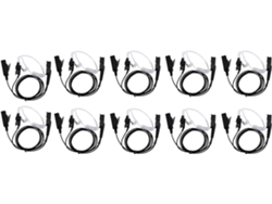 Auriculares Ptt 10x Para Radios Mtp3100, Mtp3200, Mtp3250 Y Mtp3550