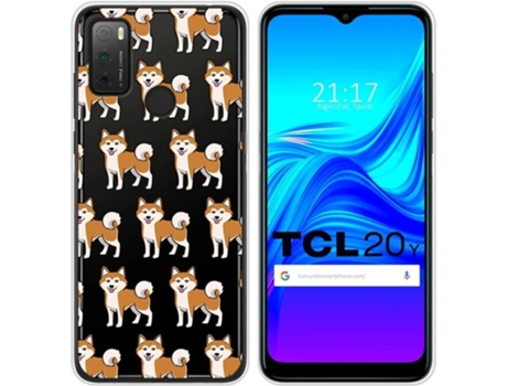 Carcasa TCL 20Y TUMUNDOSMARTPHONE Dibujos Transparente Perros 08 Multicolor