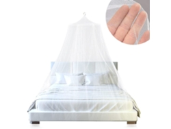Mosquitera piramidal portátil con estructura metálica, transpirable y repelente de insectos - Blanca - Tommy01