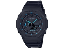 Reloj CASIO G - Shock GA - 2100 - 1A2ER (Resina, Silicona - Negro y Azul)