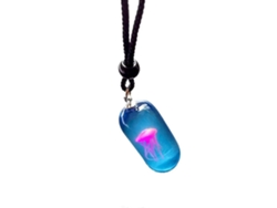 Collar de medusa a la moda con colgante de resina luminosa, regalo para mujeres y hombres Rosewell