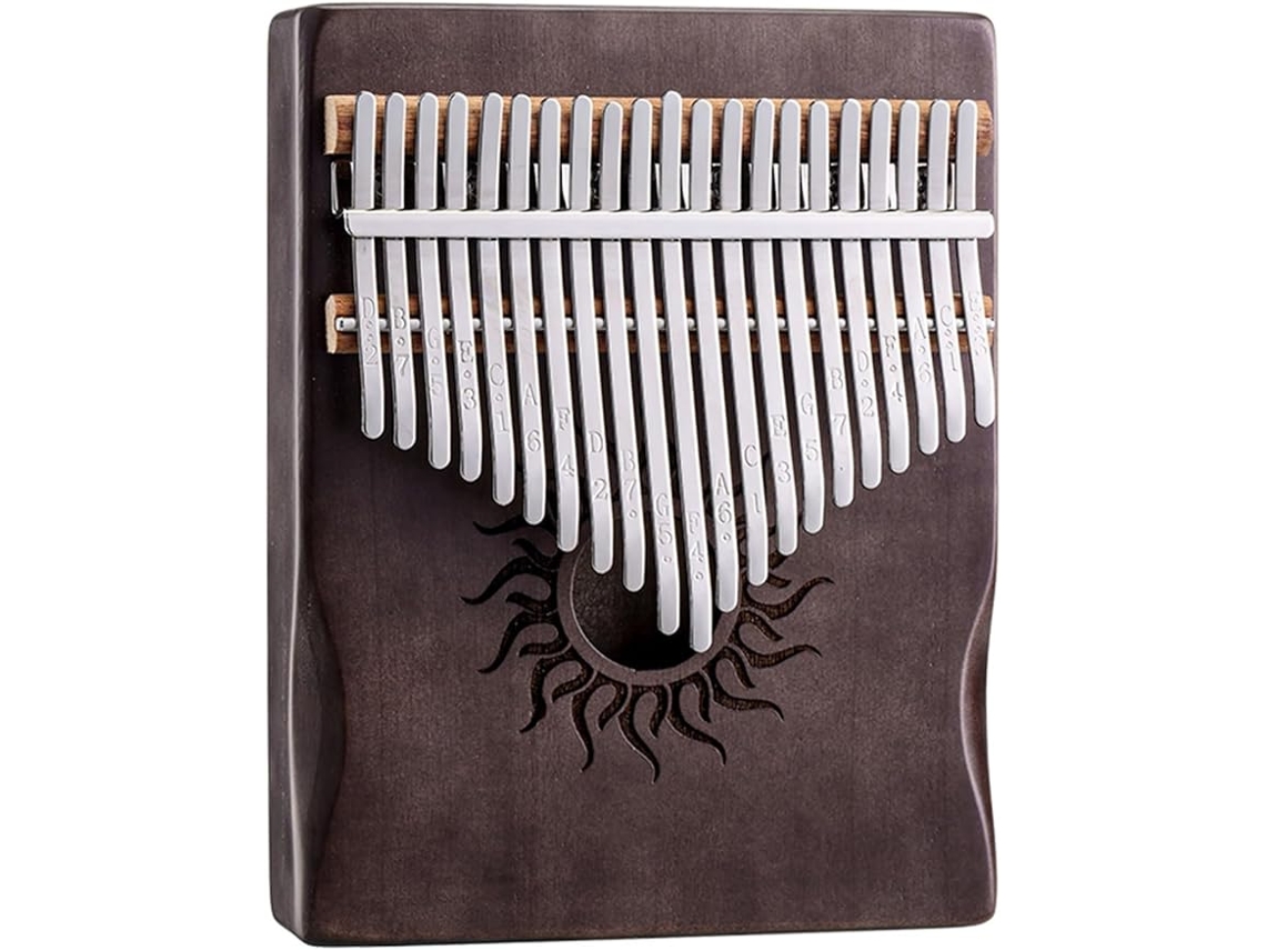 Piano de Polegar Kalimba DIGITALLAB Instrumento Para Principiantes, 21 Teclas (Marrón)