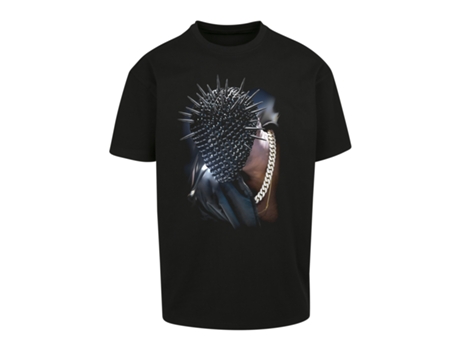 Camiseta MISTER TEE Oversize Tallas Grandes Thorned Negro (3XL)