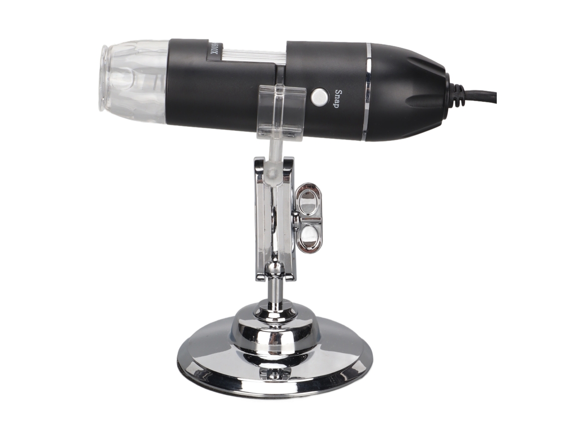 Microscopio Digital Ajustable 3 En 1 Con 8 Led, Aumento De 50x A 1600x, Para Windows, Usb Tipo C, Micro Usb