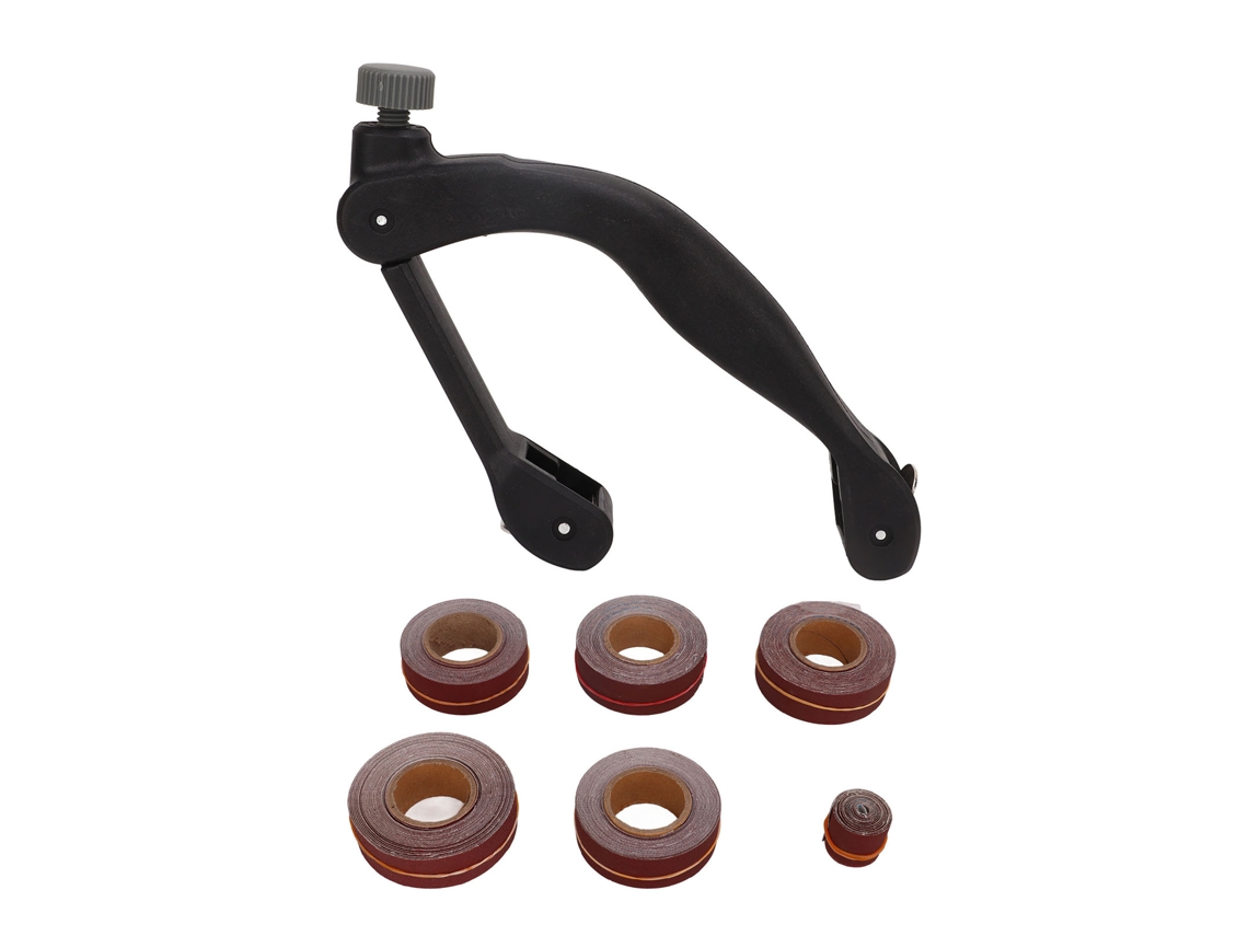 Soporte De Abs Para Lijado Manual De Madera Y Metal Con 6 Bandas Abrasivas.