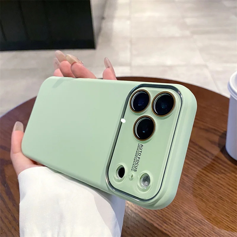 (iphone 13, Cian) Funda De Silicona Líquida De Lujo Para Teléfono, Apta Para Iphone, Proporciona Protección Completa.