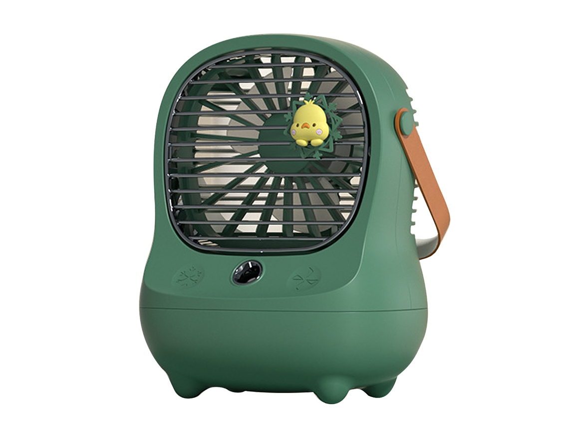 Ventilador De Escritorio Portátil Recargable Usb Con Nebulizador Para El Hogar Y Viajes (verde)