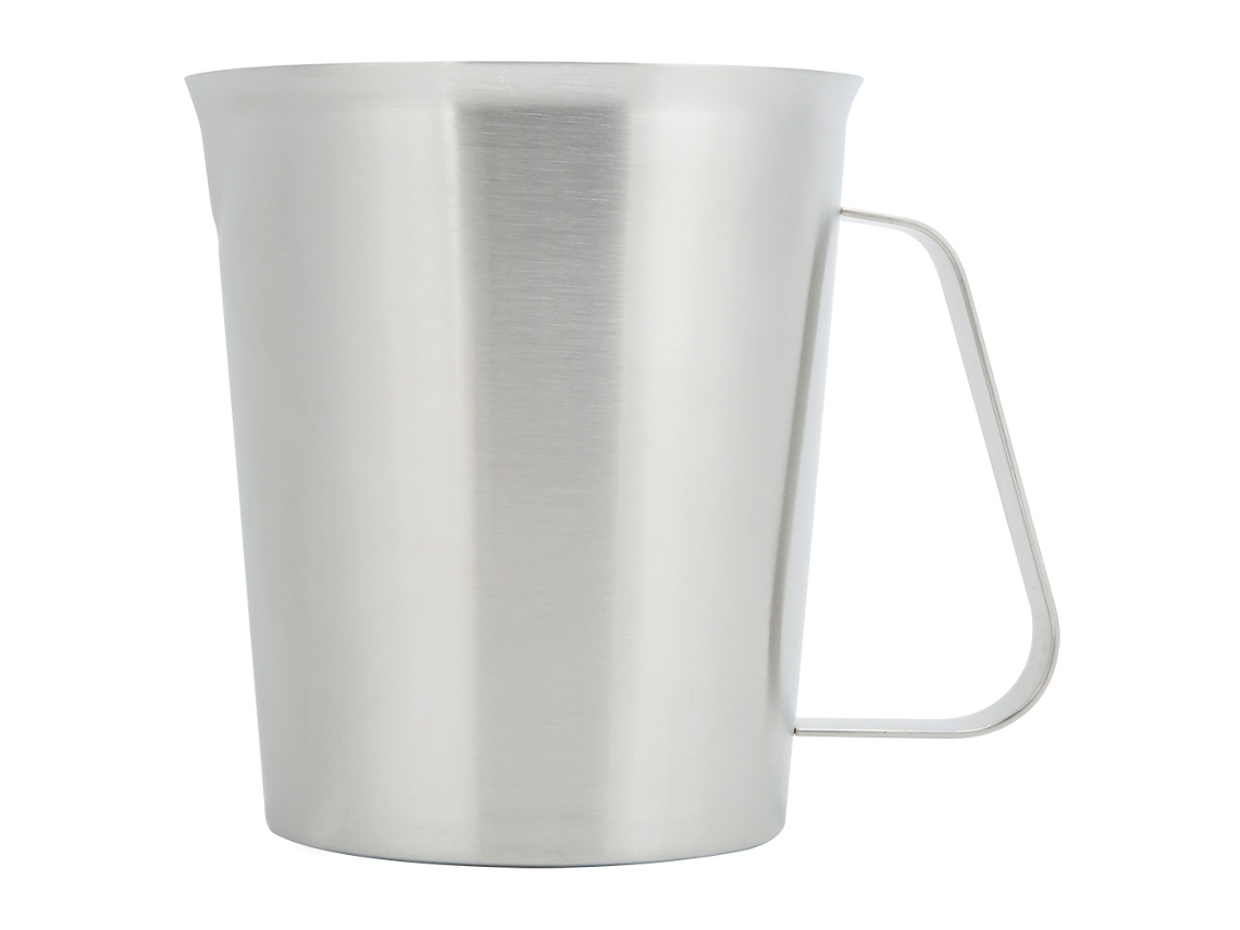 Vaso Medidor De Acero Inoxidable De 1500 Ml Con Escala Para Cocina Y Repostería.