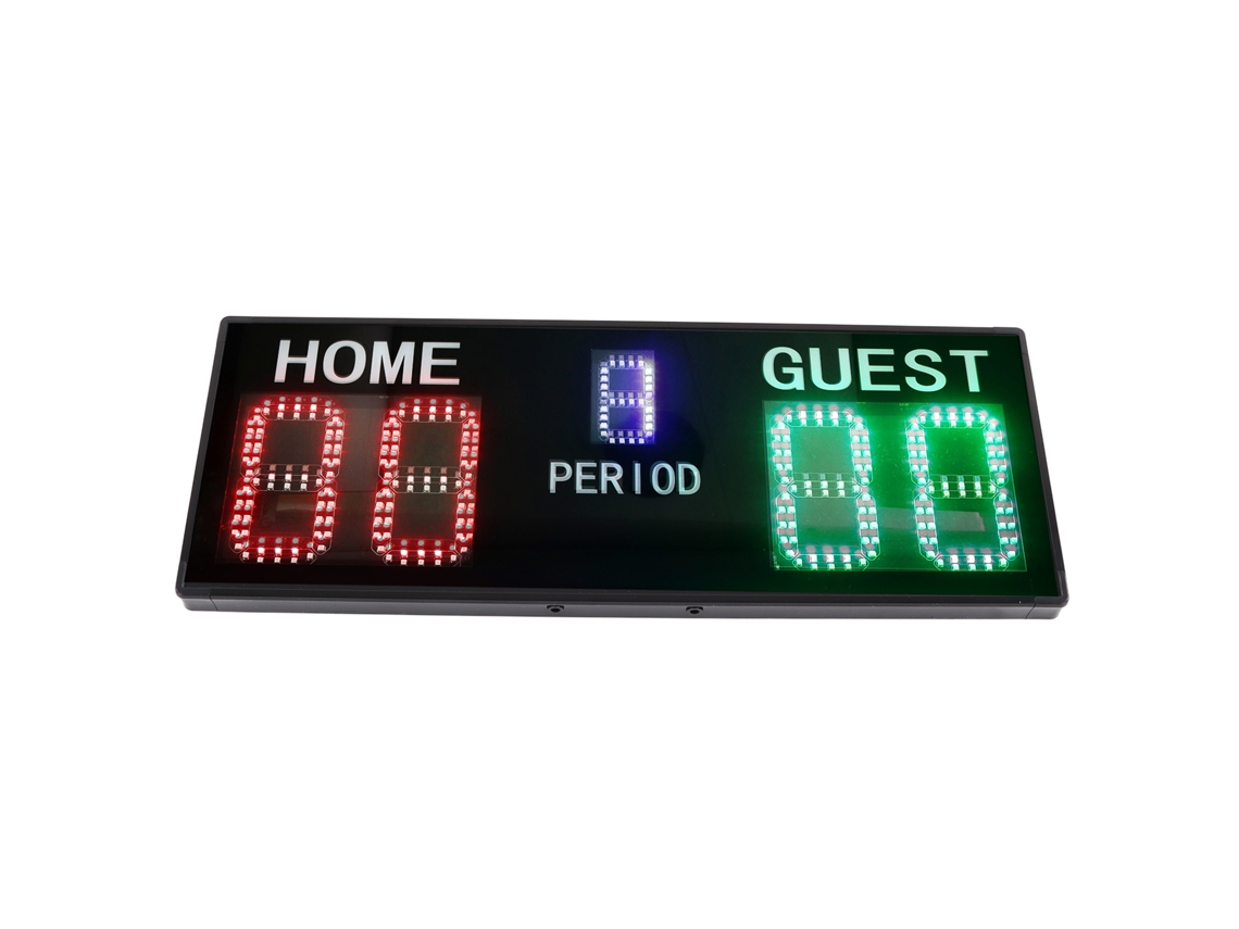 Marcador electrónico LED portátil de 5 dígitos con control remoto.