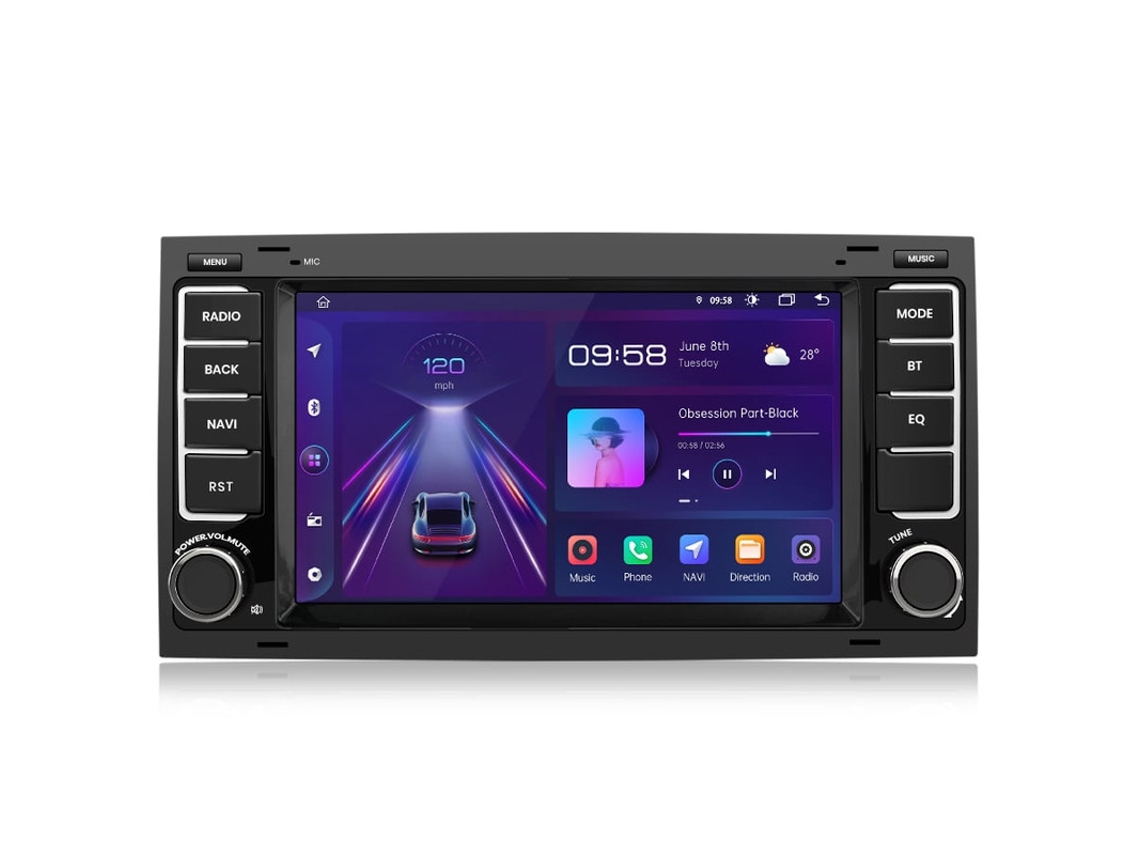 Gps Rádio Automóvel 7 Android 13 Gps Navi Para Vw Touareg 7l Transporter T5 Multivan V