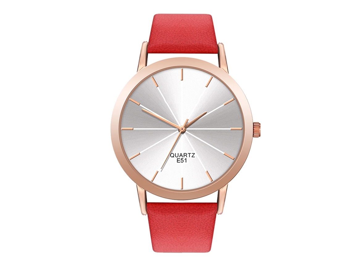 Reloj De Cuarzo Unisex De Moda Con Correa De Pu, Estilo Analógico Redondo Informal, Para Hombres Y Mujeres.
