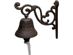 Timbre De Hierro Fundido Para Casa De Campo - Clásico Rústico - Timbre De Mesa Colgante - Soporte De Pared