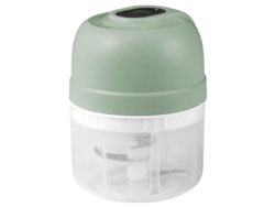 Picadora De Ajo Eléctrica, Procesador De Alimentos Portátil Pequeño Con Cuchilla De 3 Hojas Y Capacidad De 250 Ml, Con Carga Usb (verde).